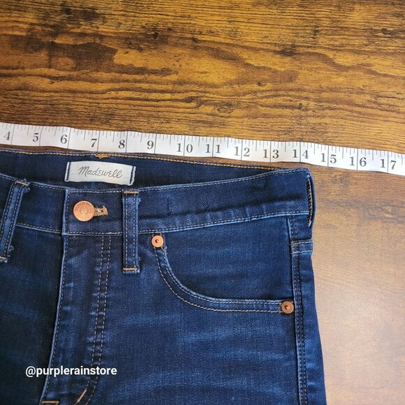 Madewell Jeans Size 28 Skinny 9" High Rise Tummy Control Larkspur Wash F8990 - Picture 7 of 12